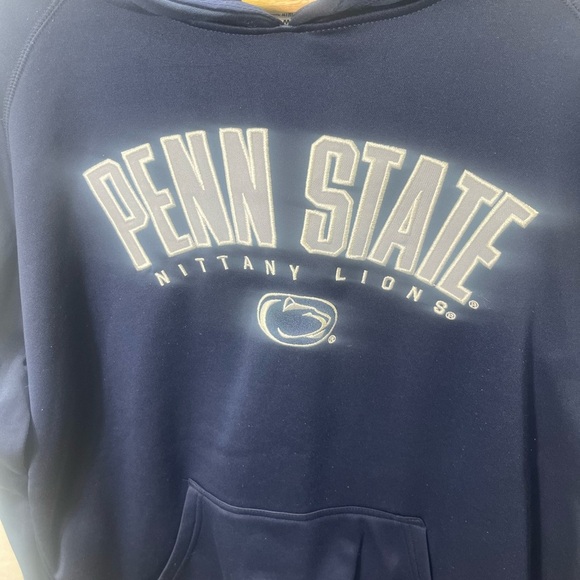 Penn State Nittany Lions Champion Embroidered Hoodie Mens M sweatshirt Navy 1921 - Picture 2 of 8